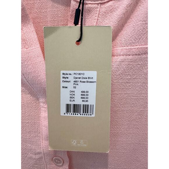 PEPPERCORN | Linen Blend Rose Blossom Pink Djanet Dixie Tunic Top NWT | Size 52 - Picture 7 of 9